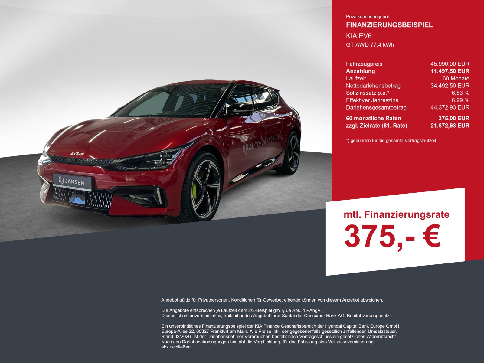 KIA EV6 GT AWD 77,4 kWh
