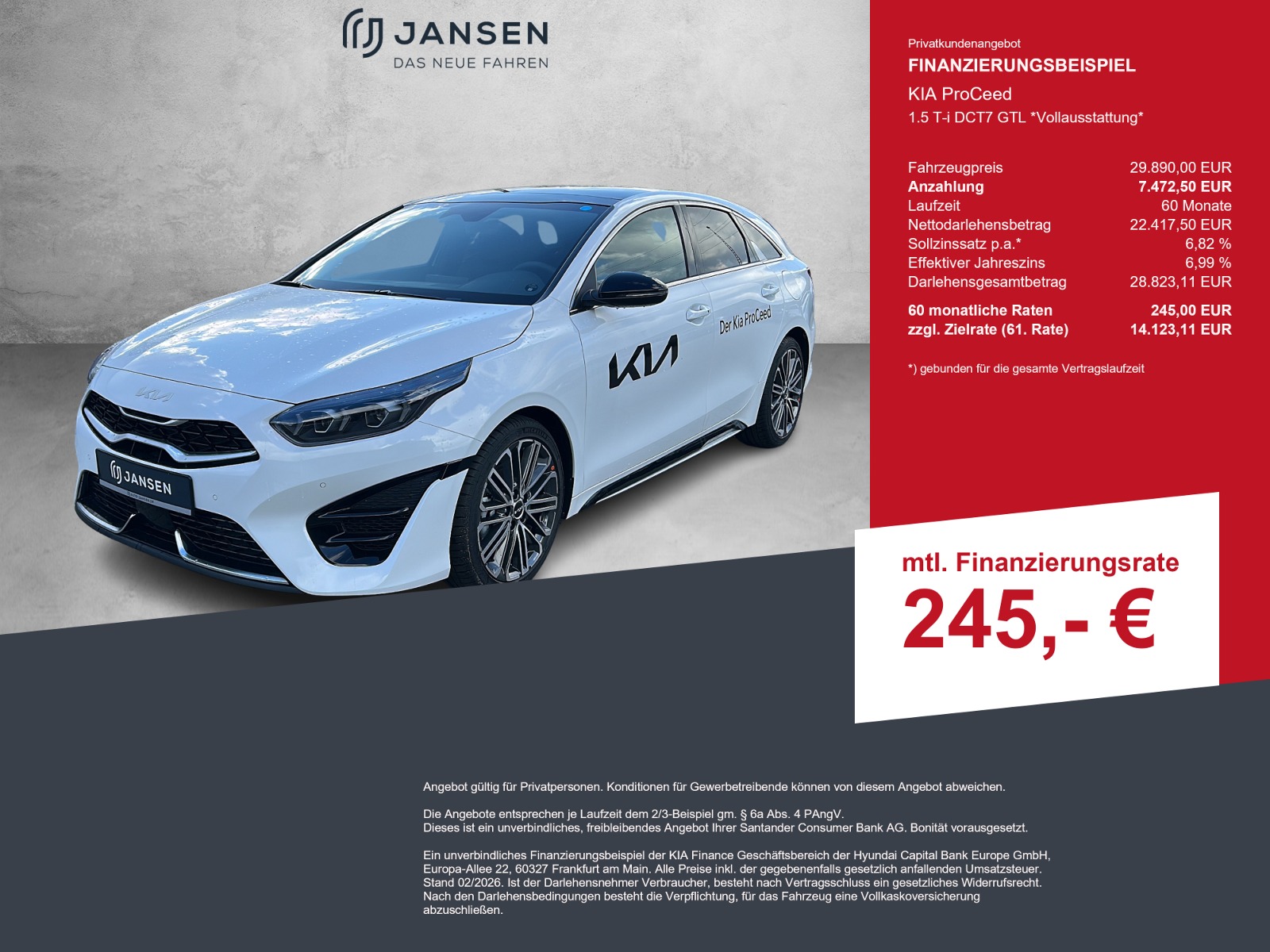 KIA ProCeed 1.5 T-i DCT7 GTL *Vollausstattung*