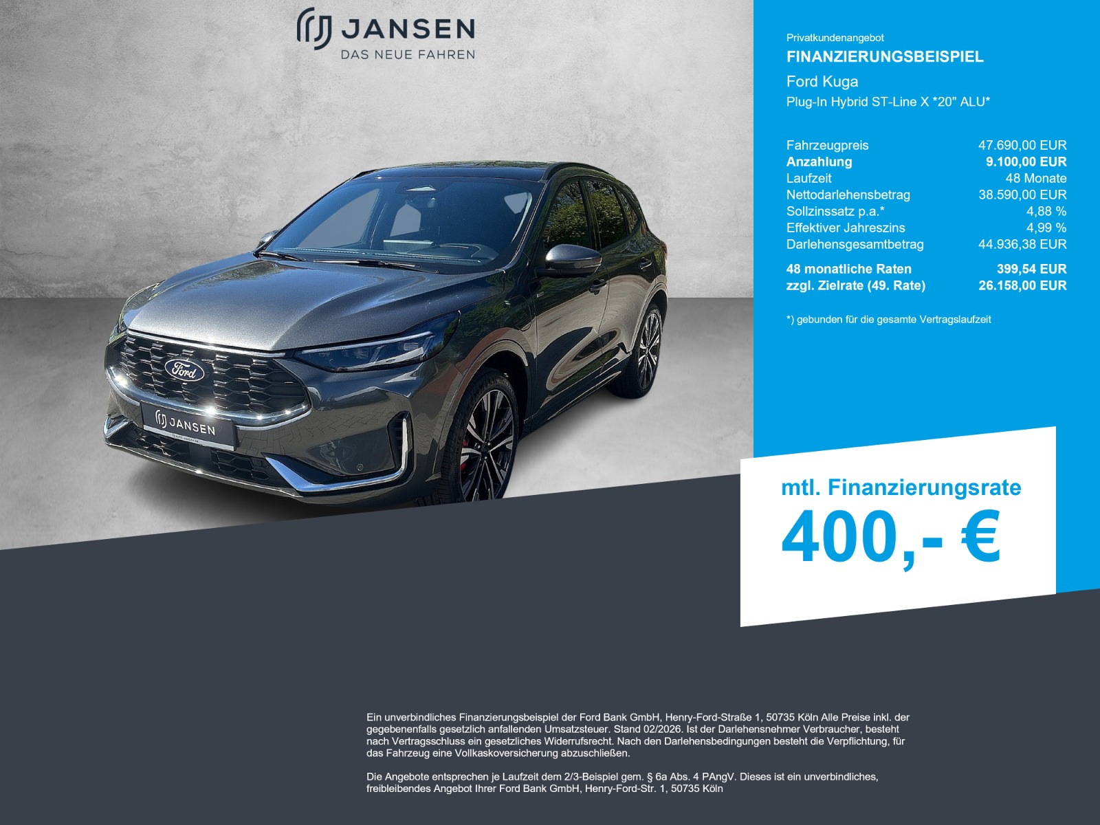 Ford Kuga Plug-In Hybrid ST-Line X *20 ALU*