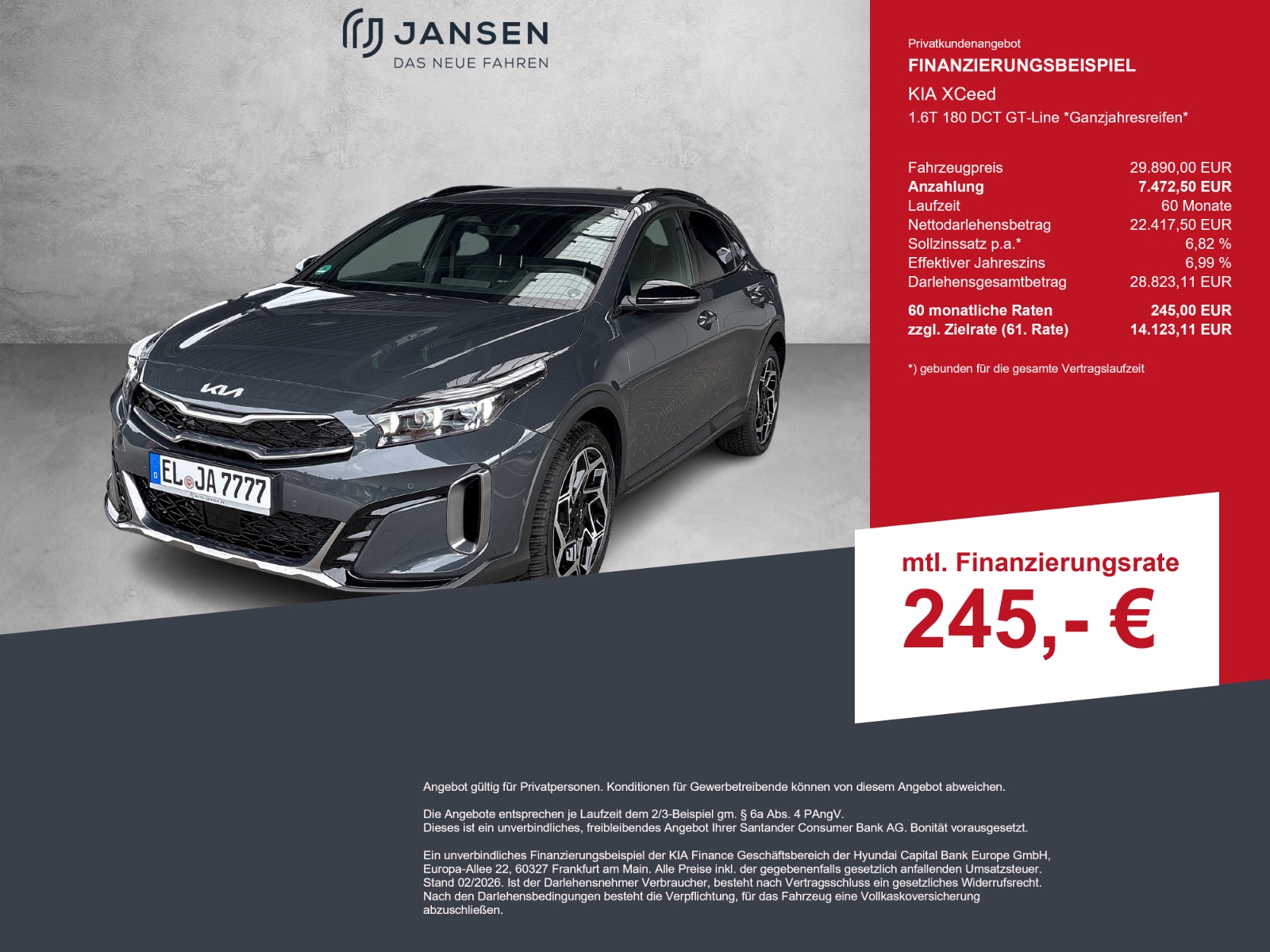 KIA XCeed 1.6T 180 DCT GT-Line *Ganzjahresreifen*