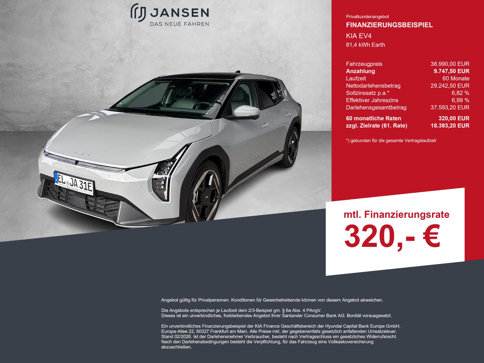 KIA EV4 81,4 kWh Earth