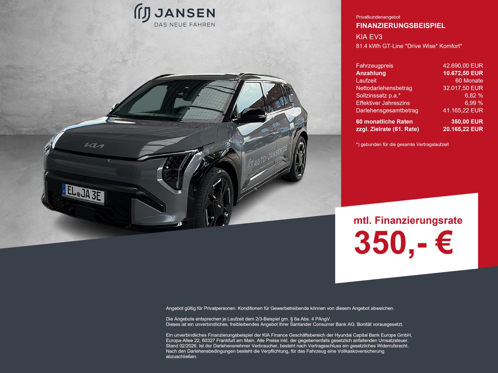 KIA EV3 81.4 kWh GT-Line *Drive Wise* Komfort*
