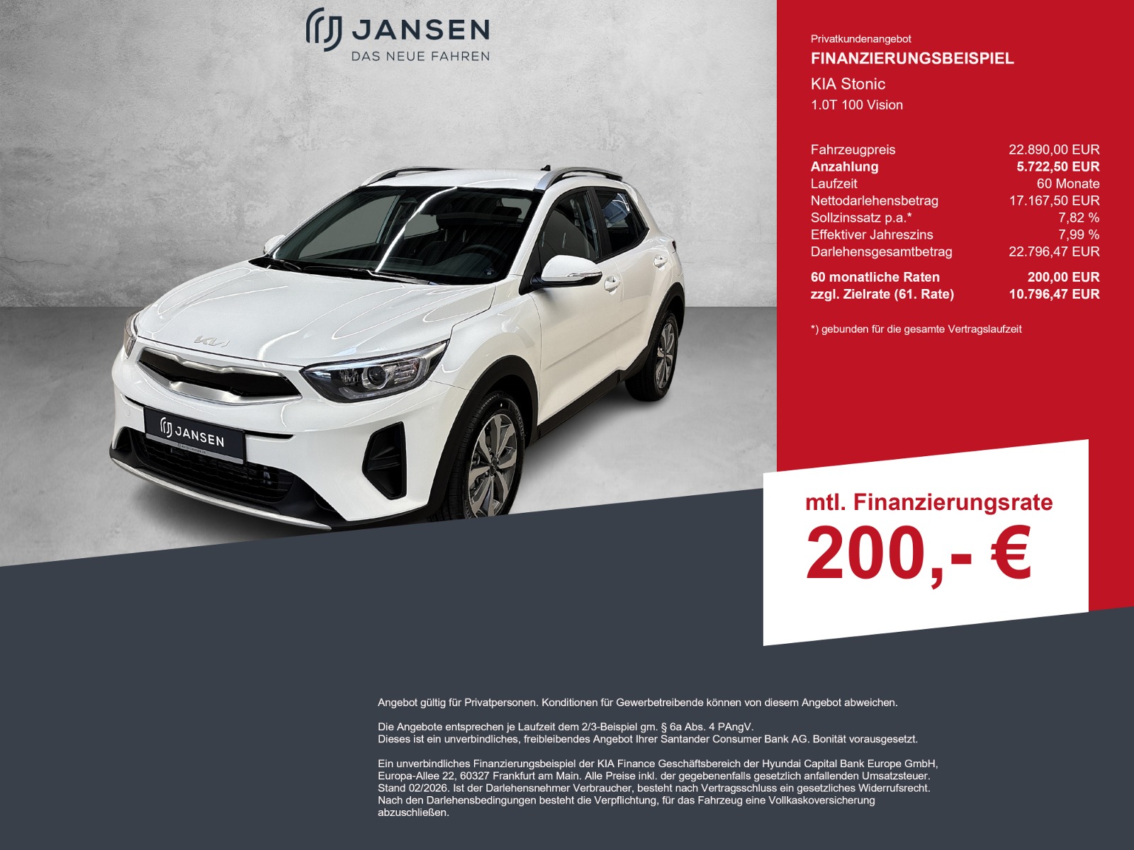 KIA Stonic 1.0T 100 Vision