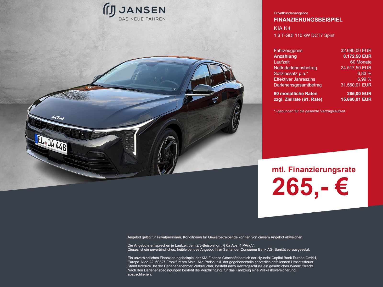KIA K4 1.6 T-GDI 110 kW DCT7 Spirit