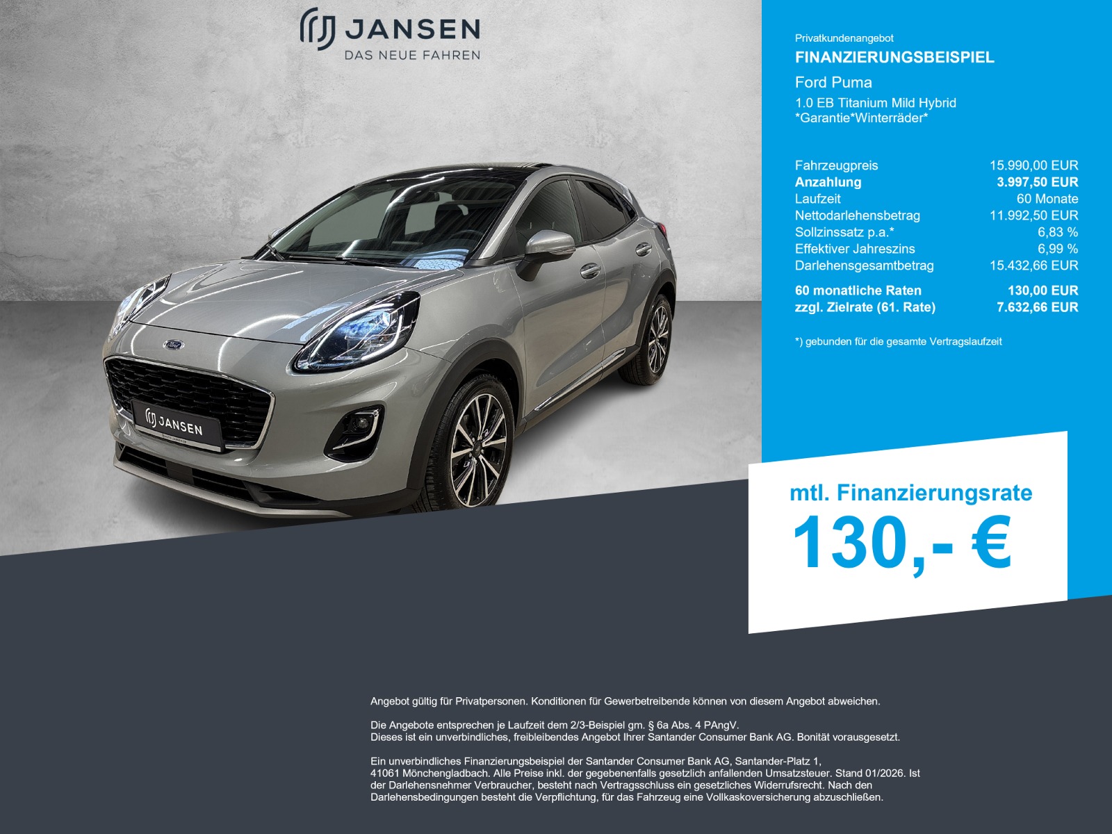 Ford Puma 1.0 EB Titanium Mild Hybrid *Garantie*Winterräder*