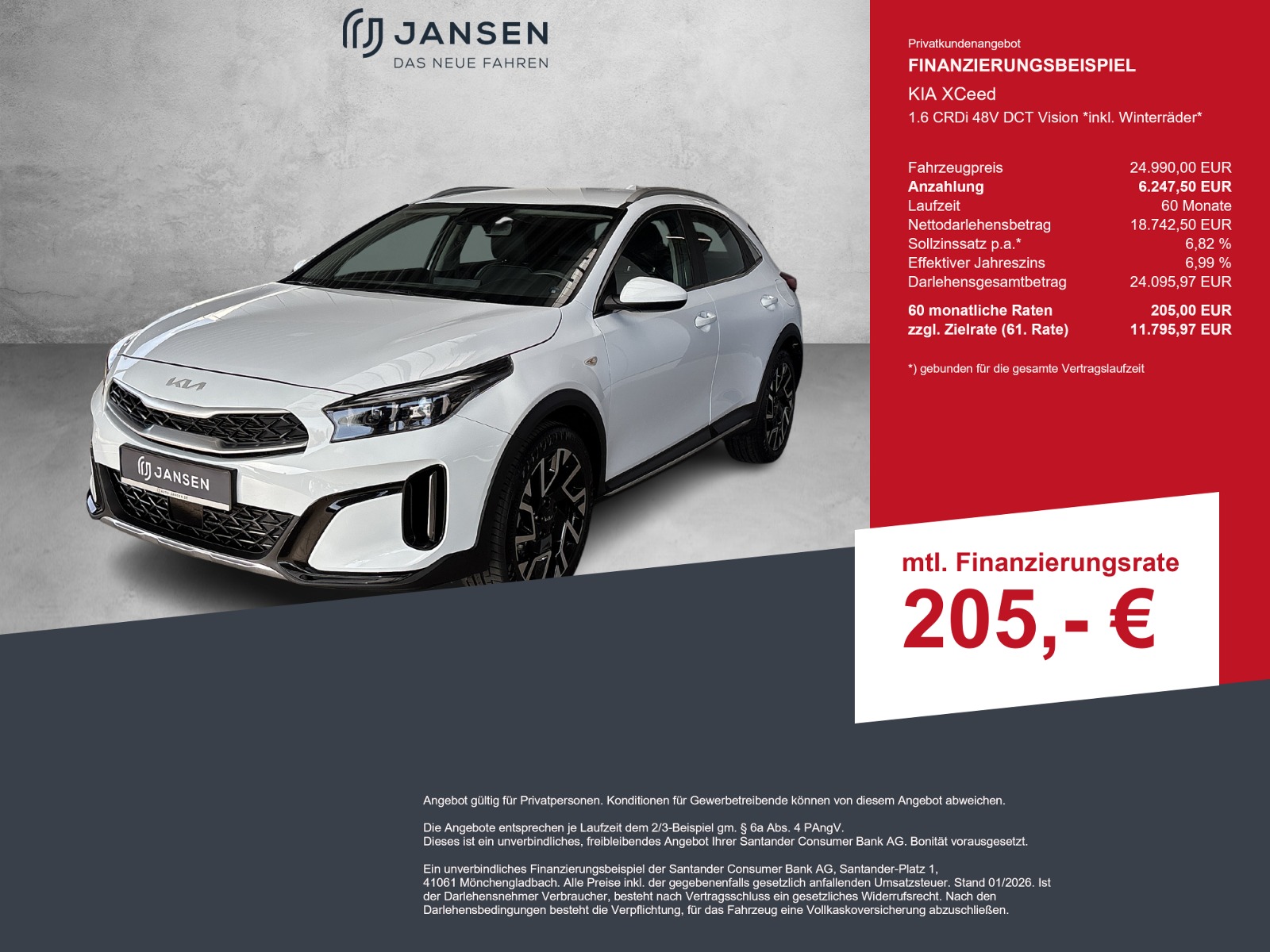 KIA XCeed 1.6 CRDi 48V DCT Vision *inkl. Winterräder*
