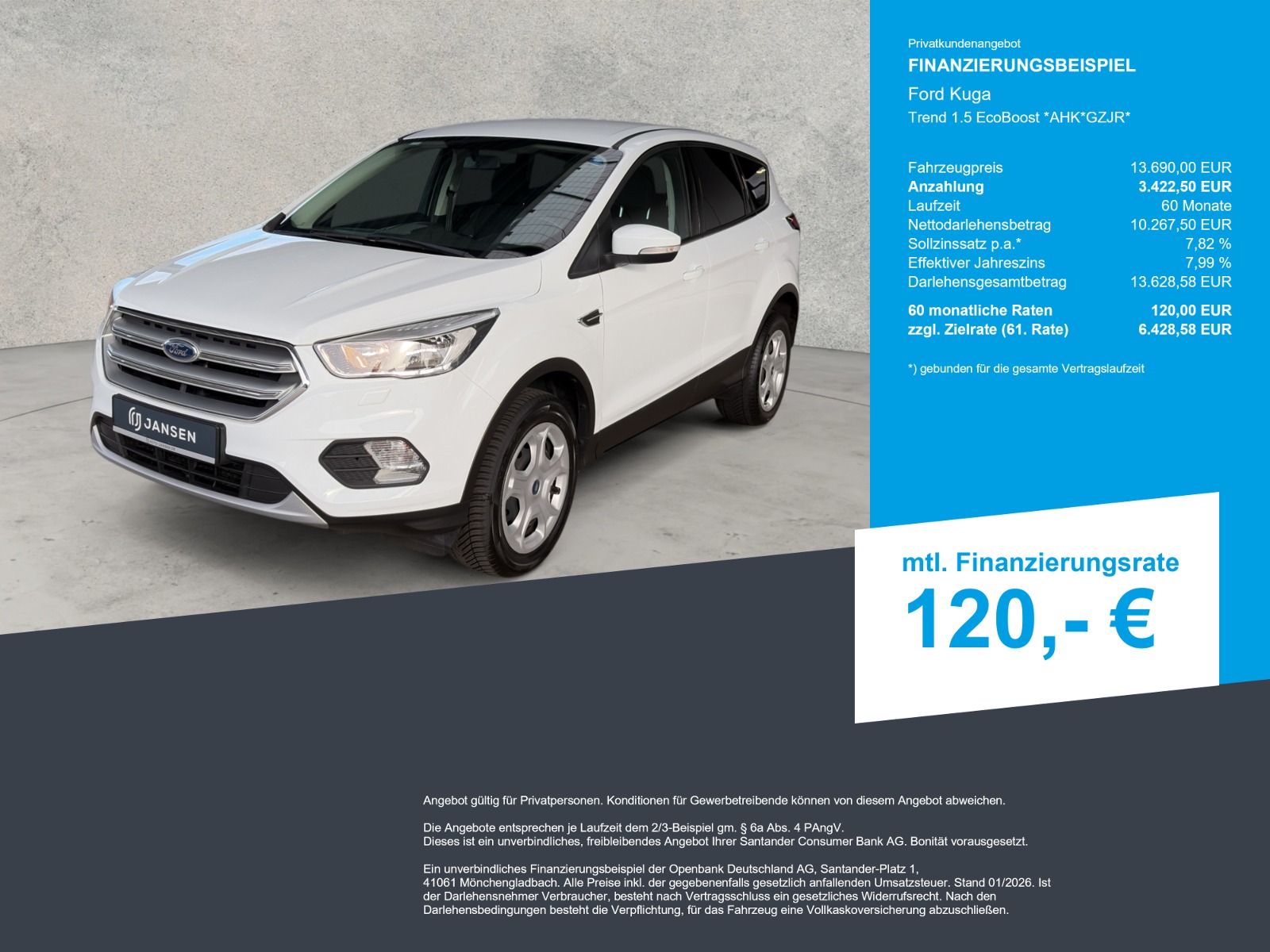Ford Kuga Trend 1.5 EcoBoost *tow bar*GZJR* — thumbnail 2