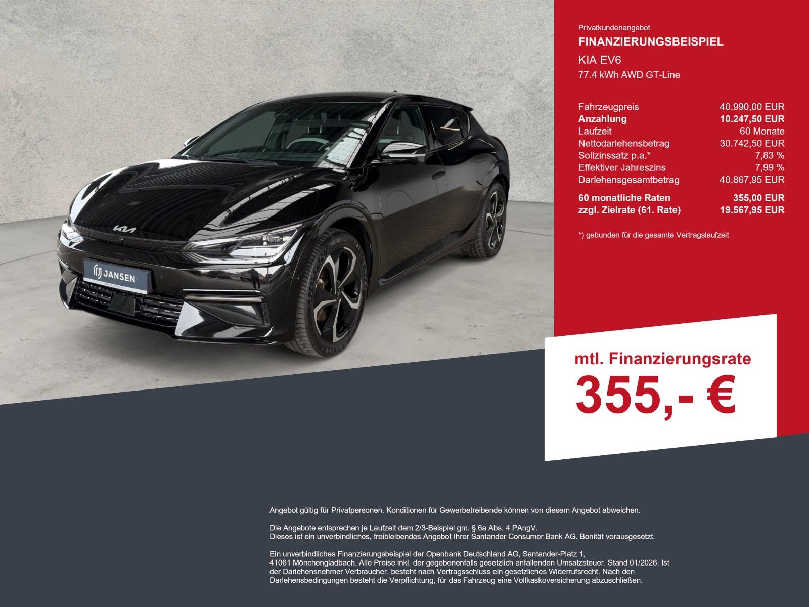 KIA EV6 77.4 kWh AWD GT-Line