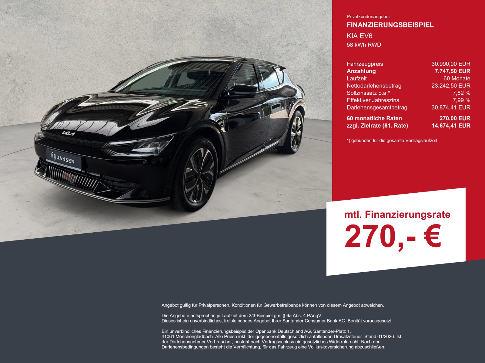 KIA EV6 58 kWh RWD