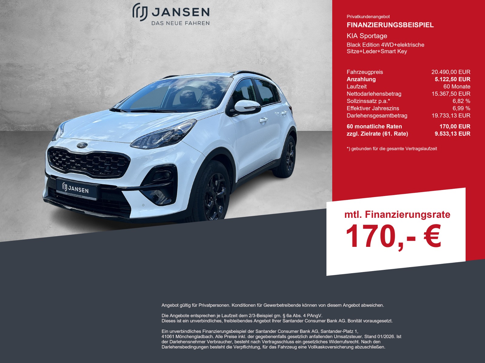 KIA Sportage Black Edition 4WD+elektrische Sitze+Leder+Smart Key