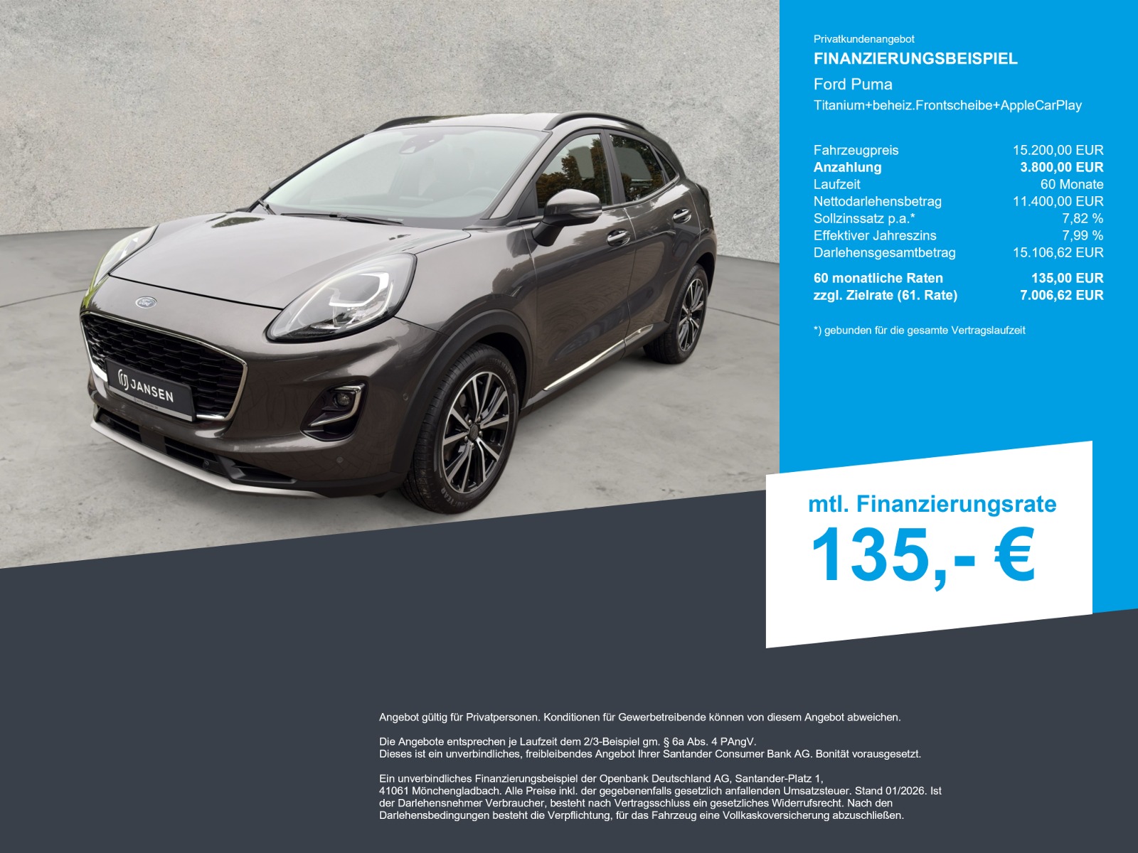 Ford Puma Titanium+beheiz.Frontscheibe+AppleCarPlay — Miniatur 2
